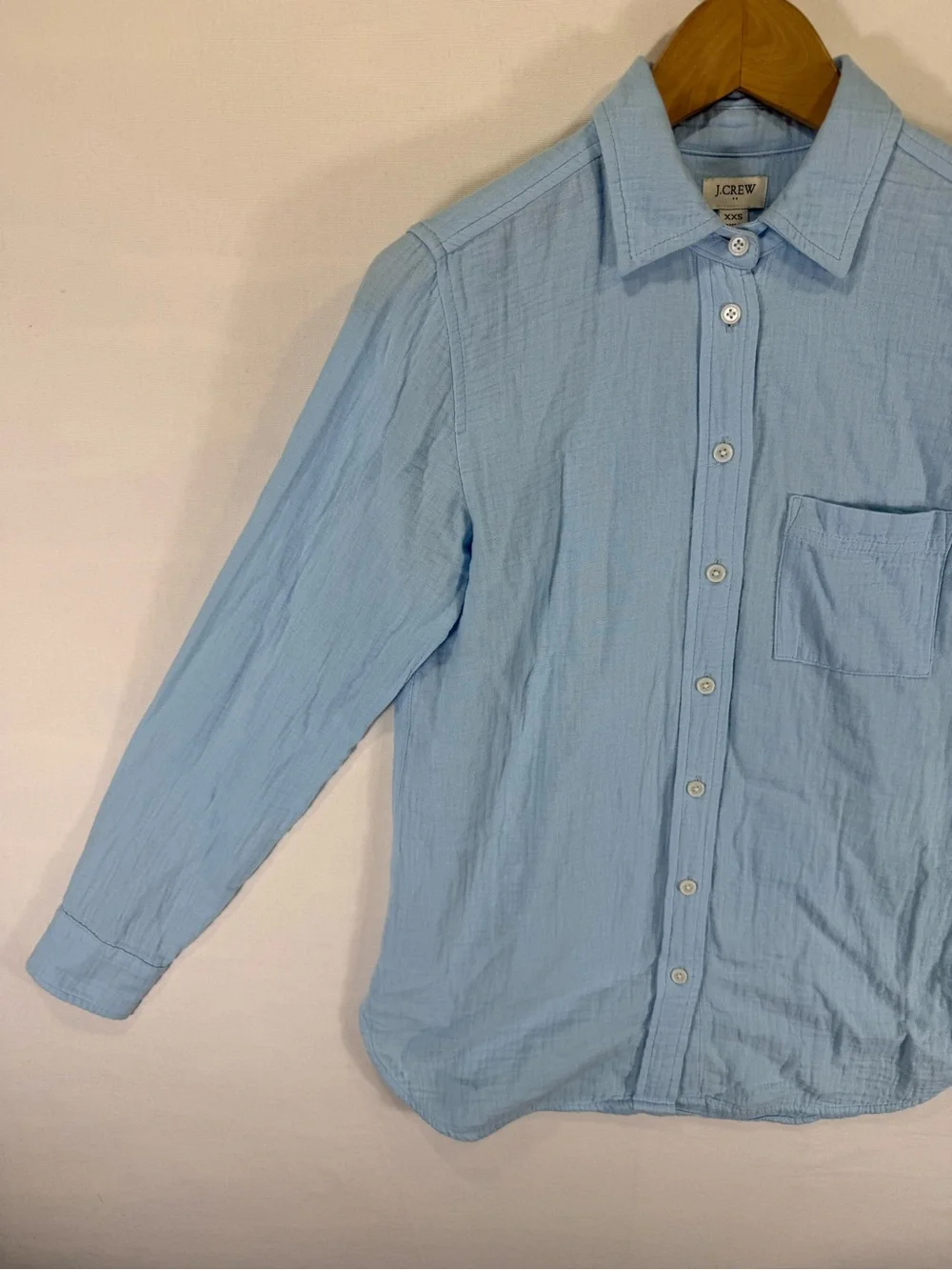 J. Crew Light Blue Women's Button-Down Shirt